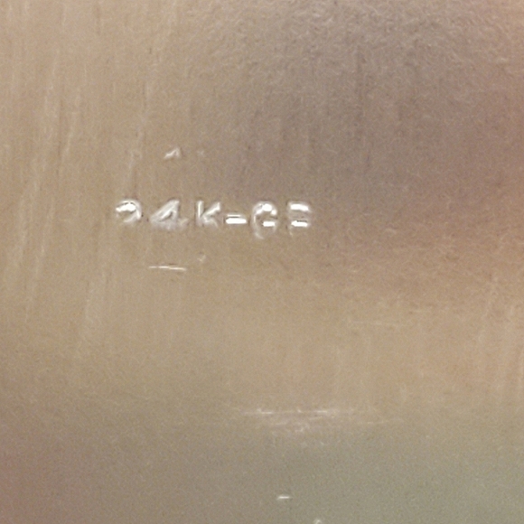 24k Gold Plated Vtg Glass Sugar Bowl with Spoon & Tray Apple Stem Lid Brass MCM - Picture 9 of 11